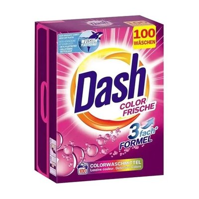 Пральний порошок Dash Color Frische для кольорових речей, 100 циклів прання, 6 кг Dh-000491 фото