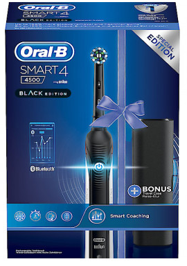 Зубна щітка Braun Oral-B Smart 4, 4500 Black Edition 204091 фото
