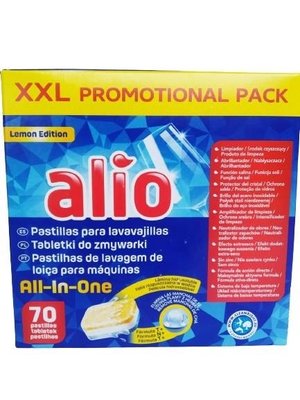 Таблетки для посудомийних машин Alio All-in-one 70шт. 052489 фото