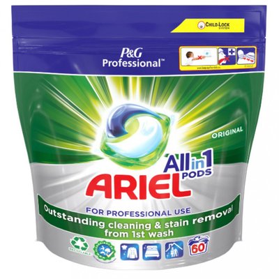 Капсули для прання Ariel Professional Original для всіх типів тканин, 60 шт 716547 фото