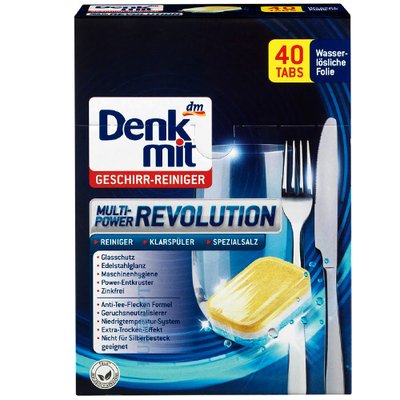 Таблетки для посудомийної машини Denkmit Classic, 40 шт 242393 фото