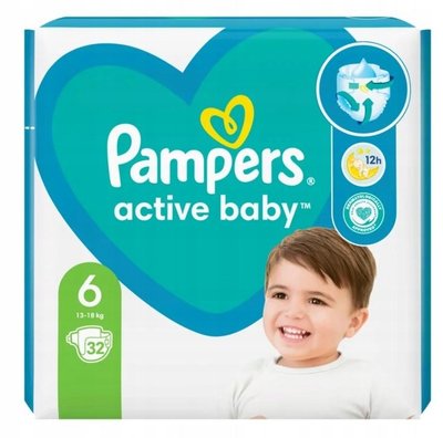Підгузки Pampers Active Baby 6 (13-18 кг) 32 шт 310032 фото