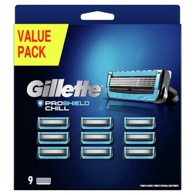 Gillette Бритви ProShield Chill для чоловіків - 9 змінних картриджів 582846 фото