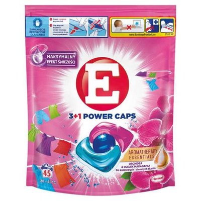 Капсули для прання E Power Caps Орхідея для всіх типів тканин, 39 шт 543513 фото