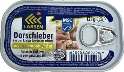 Печень трески Larsen 121 г 7890999 фото
