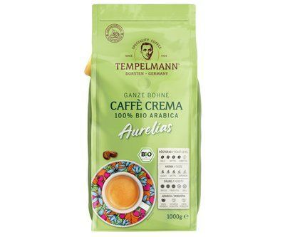 Кофе в зернах Tempelmann Aurelias Caffe Crema Bio 1 кг 153335 фото