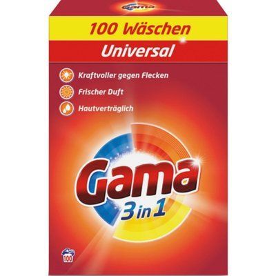 Стиральный порошок Gama 3in1 Universal 6 кг 100 циклов стирки 837756 фото