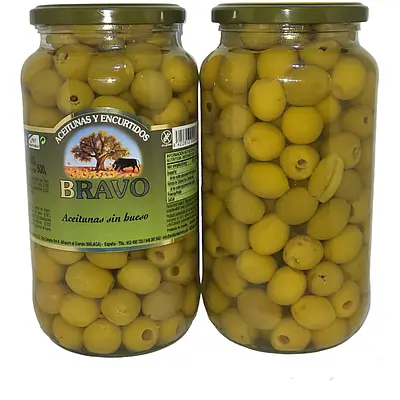 Оливки Bravo без косточки 1000 г 000886 фото