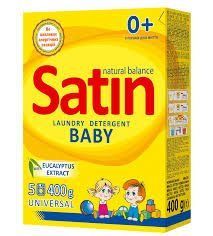 Порошок для прання дитячого одягу Satin 400 г 702878 фото