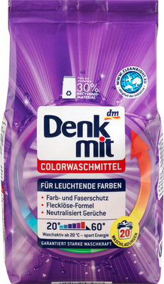 Порошок для стирки для цветной Denk Mit colorwaschmittel 20 стирок 1,35 кг 905011 фото