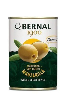 Оливки з кісточкою Bernal Manzanilla 292 г з/б 133780 фото