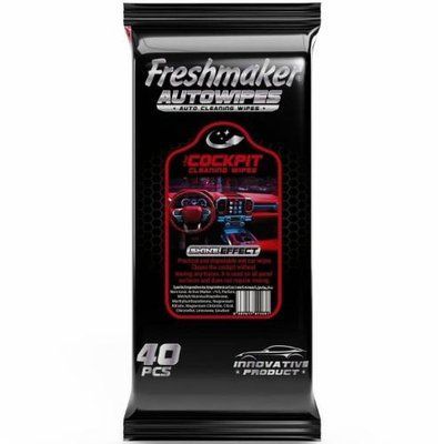 Салфетки для уборки приборной авто панели Freshmaker Auto Cockpit 40 шт 103918 фото