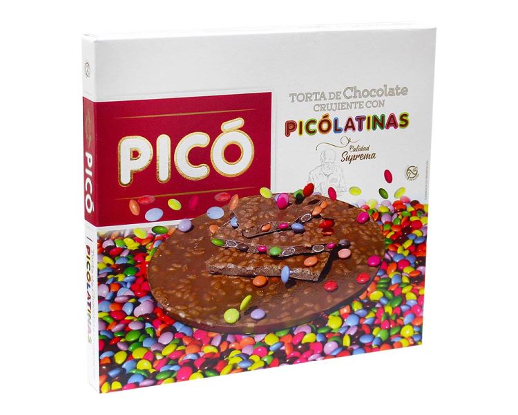 Туррон торт Pico хрусткий шоколадний з піколатинами Torta De Chocolate Crujiente Con Picolatinas Calidad Suprema, 150 г 008994 фото