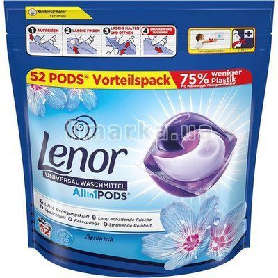 Капсулы для стирки Lenor Aprilfrisch Universal 52 шт 789167 фото