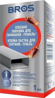 Клейкая ловушка для тараканов тоннель Bros 1 шт 154554 фото