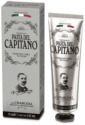 Зубная паста Pasta del Capitano 1905 Charcoal с углем 75 мл 037702 фото
