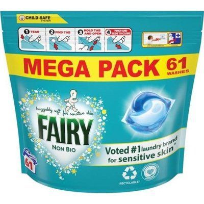 Капсулы для стирки детского белья Fairy Non Bio 61 шт 991831 фото