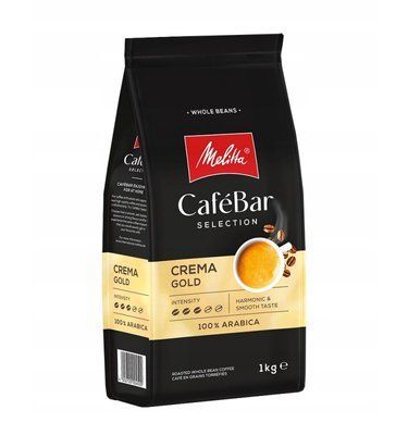 Кофе в зернах Melitta Cafe Bar Crema Gold 1кг 004524 фото