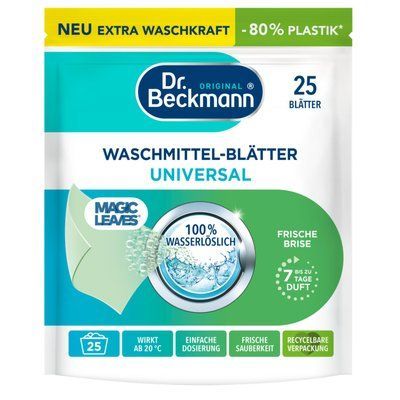 Салфетки для стирки универсальные Dr. Beckmann Magic Leaves 25 шт 088112 фото