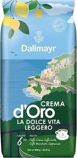 Кава в зернах Dallmayr Crema d`Oro La Dolce Vita Leggero 1 кг 705170 фото