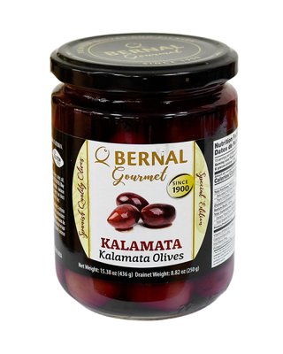 Оливки Каламата з кісточкою Bernal Gourmet Kalamata, 436 г 006326 фото