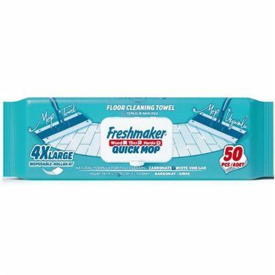 Серветки для миття підлоги Freshmaker Quick Mop 50 шт 142478 фото