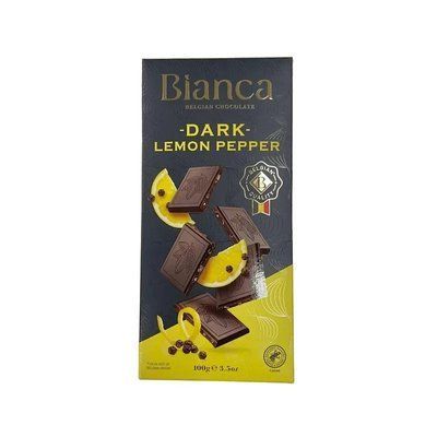 Шоколад черный Bianca Dark Lemon Pepper 100 г 384619 фото