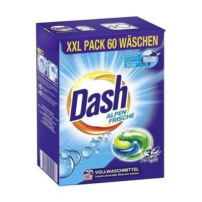 Капсулы для стирки Dash 3 в 1 Alpen Frische для всех типов тканей, 60 шт. Dh-01177 фото