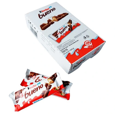 Вафельный батончик буено молочный шоколад Киндер Kinder bueno 43g 394502 фото