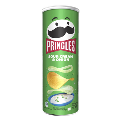 Чипсы со вкусом сметаны с луком Pringles Sour Cream & Onion 165г 974685 фото