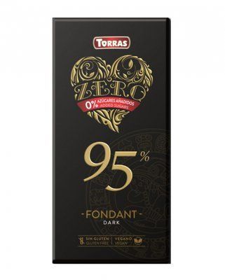 Шоколад экстра-черный без сахара, без глютена 60 TORRAS Zero 95%, 100 г 007063 фото