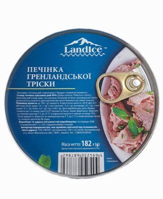 Печень гренландской трески Landice натуральная 182 г 100062 фото