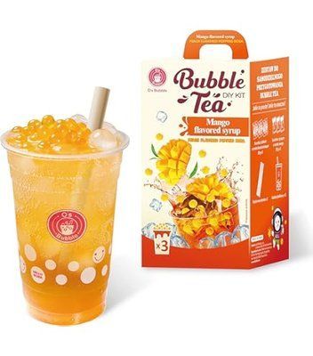 Набор для приготовления чая бабл-ти Манго-Персик O's Bubble Popping Boba DIY Kit 240 г 068710 фото