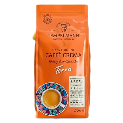 Кофе в зернах Tempelmann Terra Caffe Crema 1 кг 210414 фото
