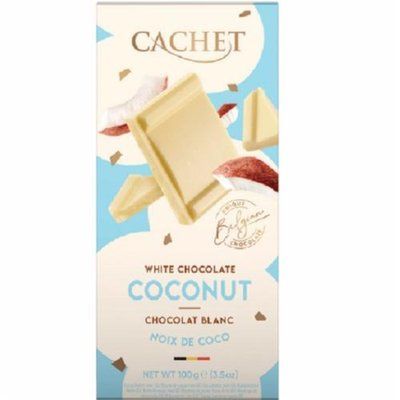 Белый шоколад Cachet Coconut White 100 г 21434 фото