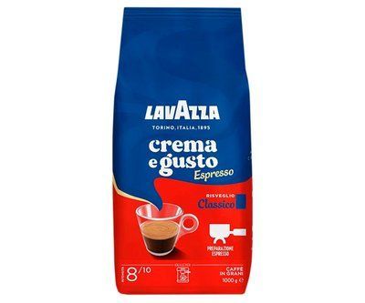 Кофе Lavazza Crema e Gusto Espresso в зернах 1 кг Оригинал 135445 фото