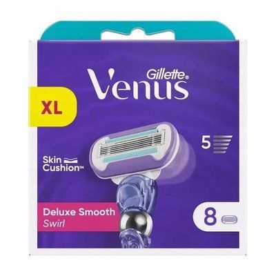 Змінні картриджі для гоління жіночі Venus Extra Smooth Swirl 8 шт 5 лез 01229 фото