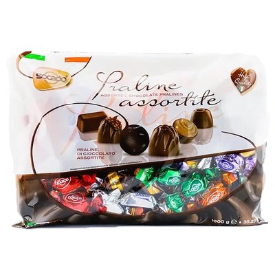 Праліне асорті з молочного та темного шоколаду Socado Pralines Assorted 1кг 2230003 фото