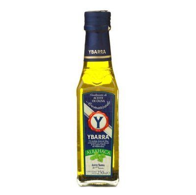 Масло оливковое Ybarra Extra Virgin Albahaca с базиликом 250 мл. 163885 фото