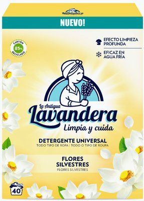 Стиральный порошок La Antigua Lavandera Universal white flowers, 2.2 кг, 40 стирок 815068 фото