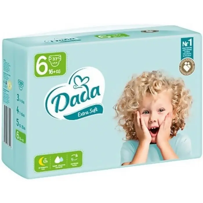 Підгузки Dada Extra Soft 6 (16+ кг) 37 шт 668988 фото