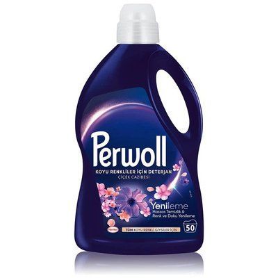 Гель для стирки Perwoll Цветочный аттракцион для черных и темных вещей 54 стирок 2750 мл 814330 фото