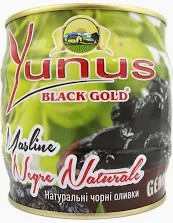 Маслины вяленые Yunus 625/500г 002594 фото