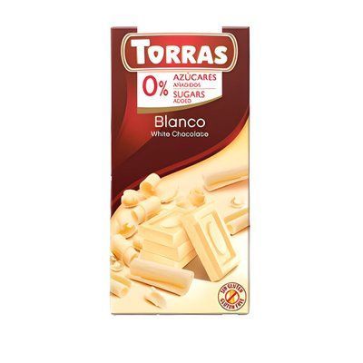 Шоколад белый без сахара 561 Torras Blanco 75г 907150 фото