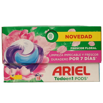 Капсулы для стирки Ariel Pods+ All-in-1 Floral fresh 18 шт 961103 фото