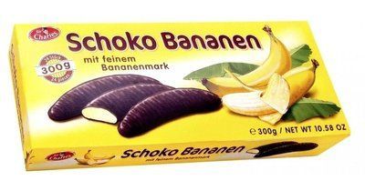 Цукерки шоколадні Schoko Bananen Sir Charles 300 г 058172 фото