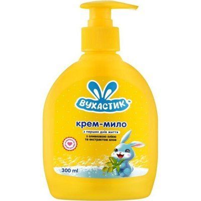 Рідке дитяче крем-мило Вухастик з екстрактом Алое дозатор 300 мл 100801 фото
