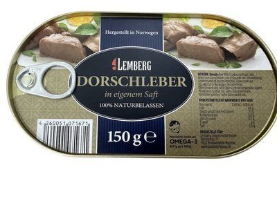 Печень треска Lemberg 150 г 071671 фото