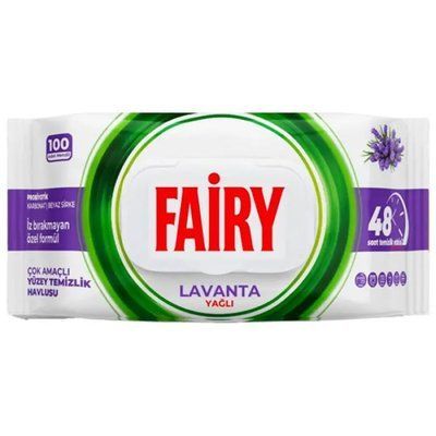 Серветки для прибирання Fairy Lavanta 100 шт 633136 фото