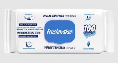Салфетки для бытовой уборки Blue Multi-Surface Freshmaker 100шт 878568 фото